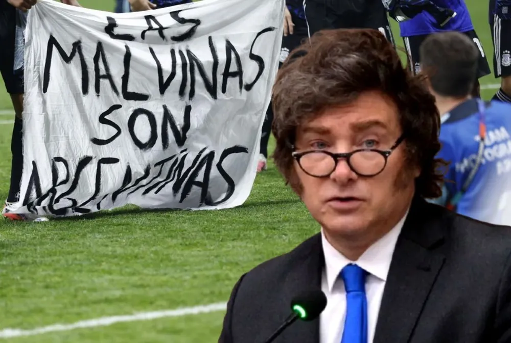 milei-hablo-la-bandera-que-mostraron-los-jugadores-la-seleccion-argentina-favor-la-soberania-malvinas